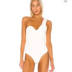 Privacy Please(Revolve) Kayla Bodysuit in White